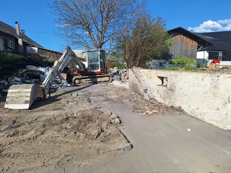 Abbrucharbeiten, Teilabbrüche bei Umbau, Renovierung, Schmid Erdbau, Hörbranz, Leiblachtal