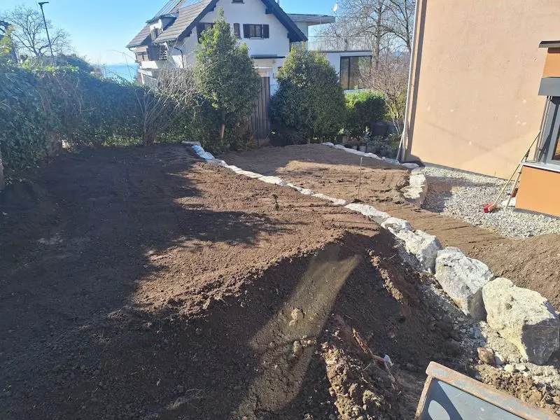 Bewehrte Erde, Stützmauer aus Erde, Schmid Erdbau, Hörbranz, Leiblachtal