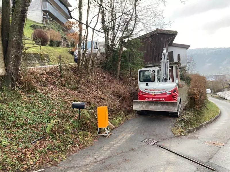 Natursteinmauern, Steinschlichtungen, Stabilisierung von Hängen und Böschungen, Schmid Erdbau Leiblachtal