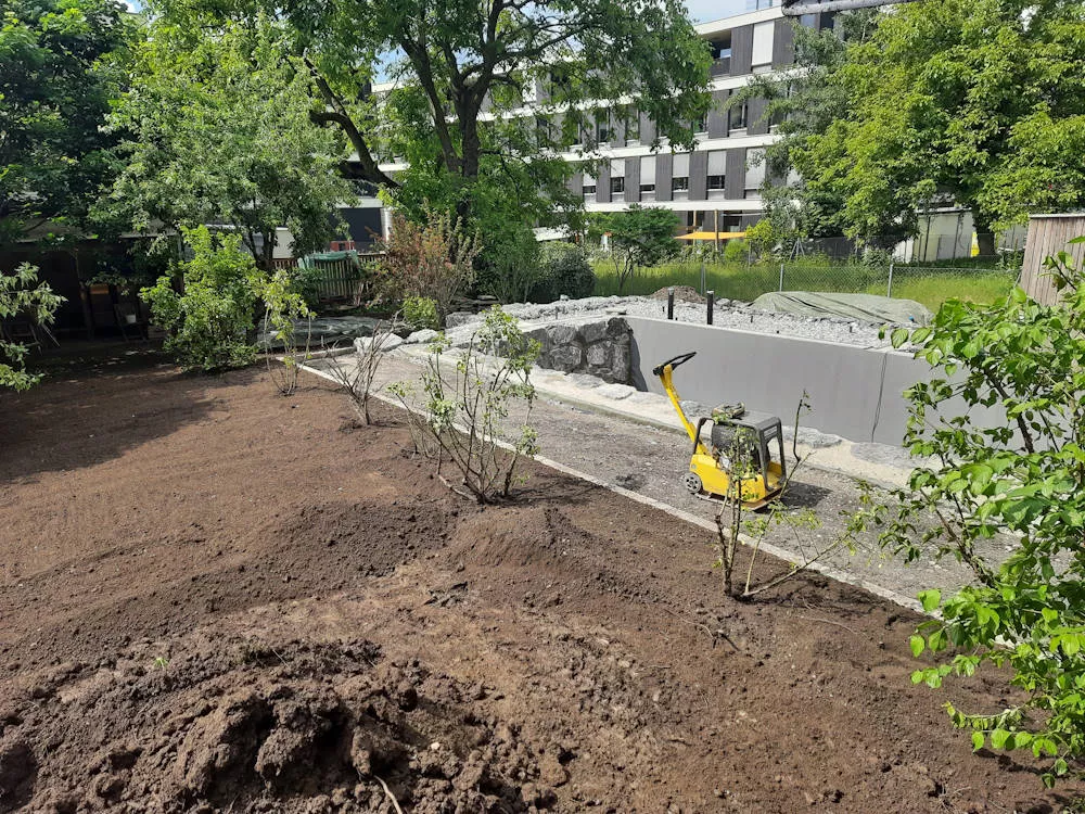 Humunisierung, Humusarbeiten im Leiblachtal, Schmid Erdbau