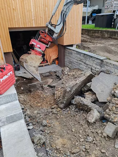 Abbrucharbeiten, Teilabbrüche bei Umbau, Renovierung, Schmid Erdbau, Hörbranz, Leiblachtal