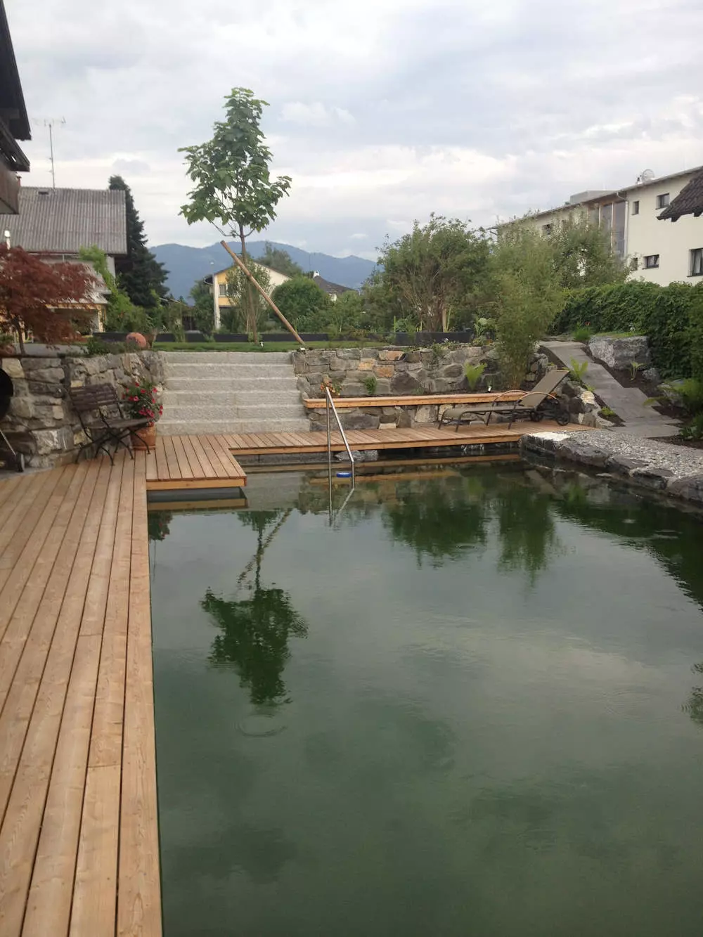 Schwimmteich und Naturpool im Leiblachtal, Schmid Erdbau Hörbranz