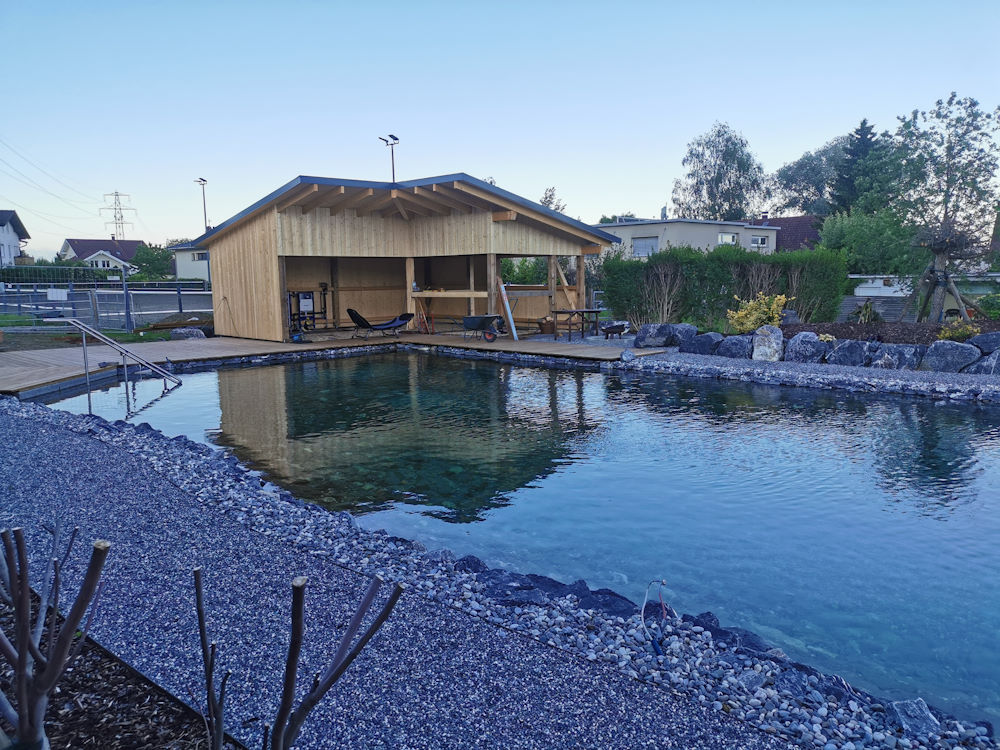 Reitstall Hörbranz und Schwimmteich im Leiblachtal, Schmid Erdbau Hörbranz, Schmid Naturpool Hörbranz