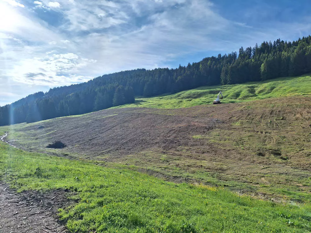 Renaturierung Sibgratsgfäll, Erdbau Leiblachtal, Schmid Erdbau