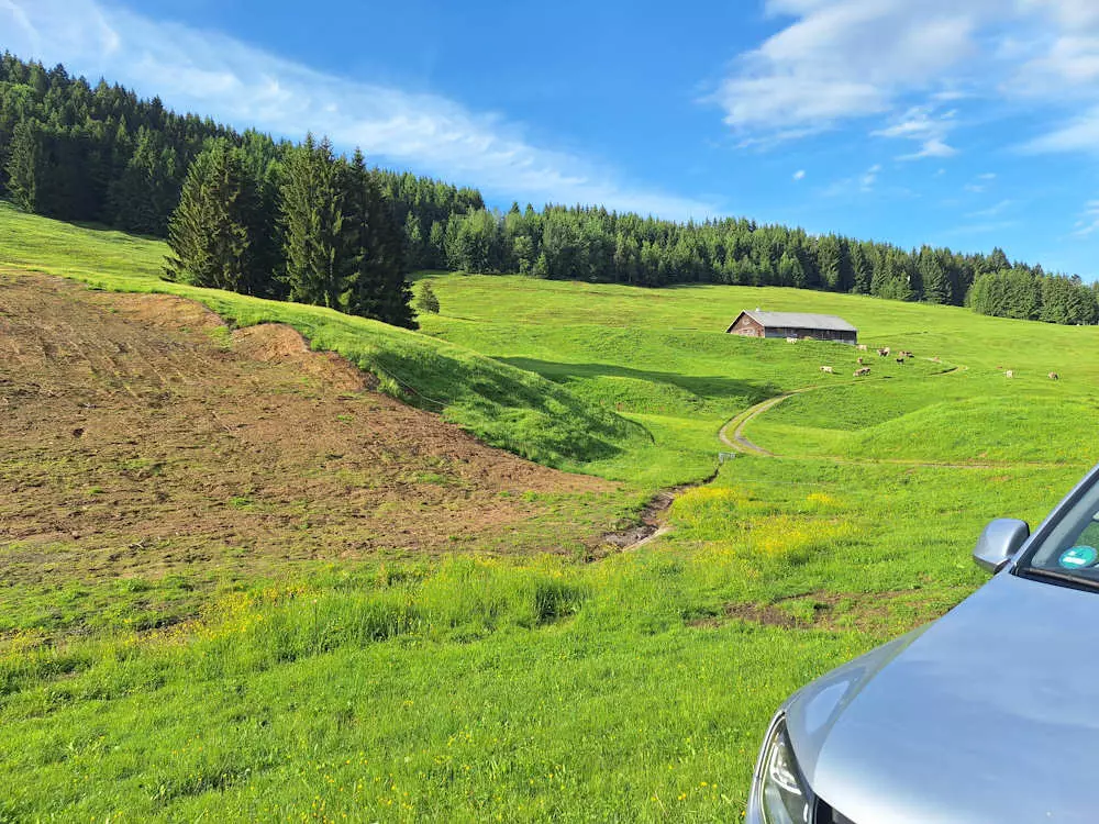 Renaturierung Sibgratsgfäll, Erdbau Leiblachtal, Schmid Erdbau