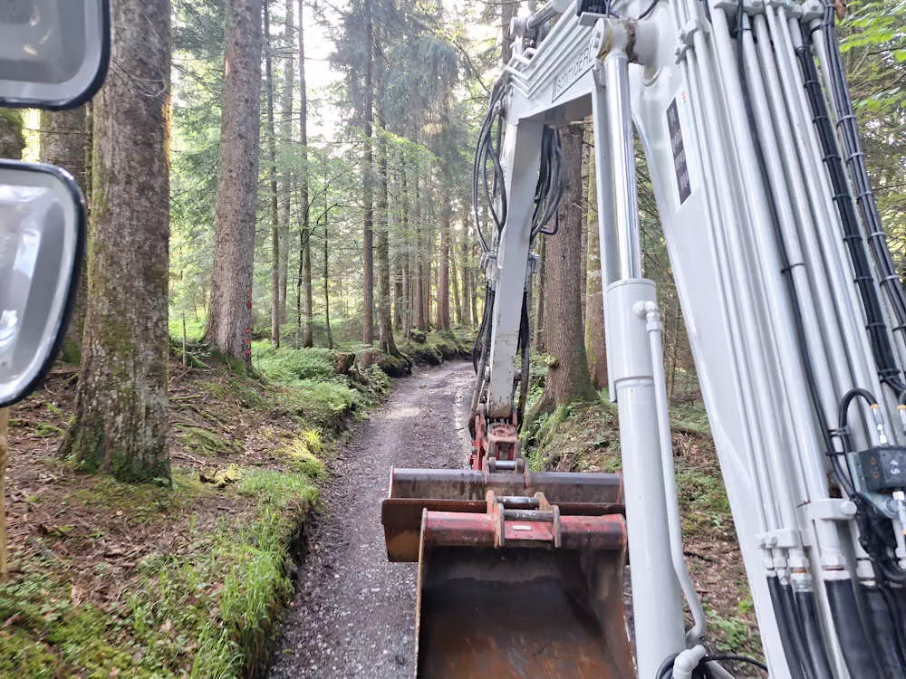 Renaturierung Sibgratsgfäll, Erdbau Leiblachtal, Schmid Erdbau